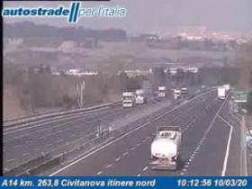 Slika pregleda web-kamere Civitanova Marche - A14 - KM 263,8